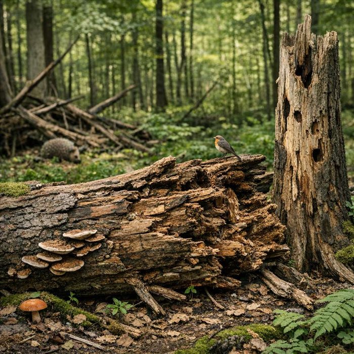 Pourquoi le bois mort est essentiel en forêt ?
