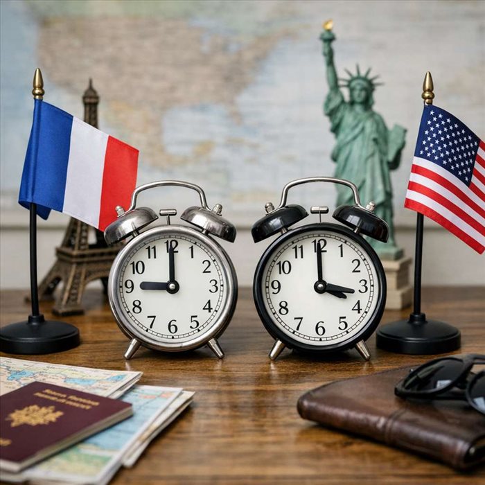 Décalage horaire France États-Unis : heures, villes et astuces