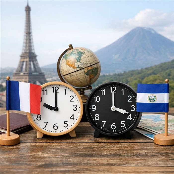 Décalage horaire France-Salvador : heures, calcul et astuces
